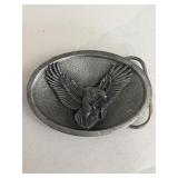 Vintage Flying Eagle Pewter belt buckle