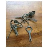 Vintage keys lot skeleton/ milk bottle openers