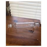 Vintage Clear Glass Rolling Pin Hollow Glass