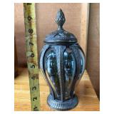 Antique Handblown Glass Bubble Apothecary Jar