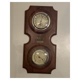 Vintage, wooden wall mounted weather station