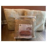 Beige Sofa Cover & set of beige pillows