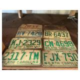 1970ï¿½s Green North Carolina Tags