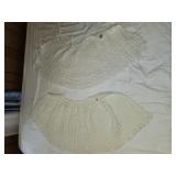 Two off white Gorgeous Crochet Shawls with Button