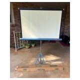 Vintage, Portable tripod projector screen by