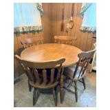 Maple Kitchen Table with 4 Chairs