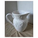 Vintage White Ceramic pitcher