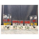 Vintage Kitchen Glasses Juice Glasses