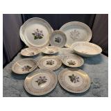 Vintage Lilac Dishes and Wheat pattern Bowl