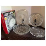 Vintage glass platters