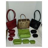 Adrienne Vittadini brown and tan faux leather