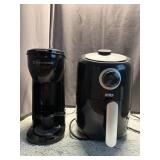 Dash Air Fryer and Toastmaster Single Coffee