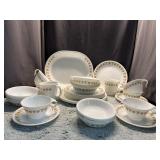 Corelle 40 Pc Butterfly Gold Pattern Corning Ware