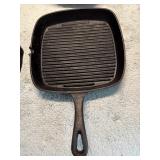 Square Skillet Grill Cast Iron Pan