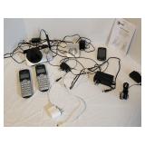 V-tech Home phones and assortment of chargers for