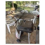 Shepherds Hooks White Taboe with 4 Chairs Grill