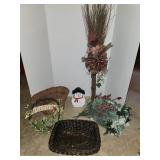 Wicker Christmas decorations lot