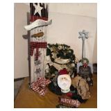 Christmas Decor Wreaths stick snowman extra