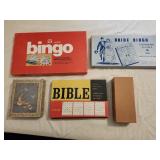 vintage Whitman Bingo (40-Card Set) and other