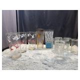 Vintage Assorted Glasses mix match
