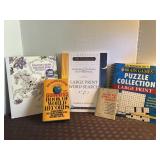 Large print word search, puzzle collection,