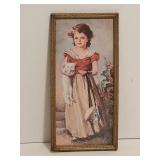 7x14 vintage Chums by Jane Freeman wall art