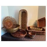 Baskets, lot of 8.