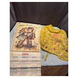 Vintage Aprons & 1984 Calendar