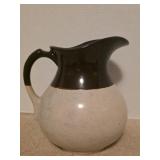 Vintage 2 color pottery pitcher