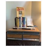 Vintage, Retro, Faux woodgrain, 2-drawer VHS tape
