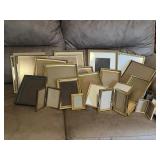 Huge gold tone picture frame lot