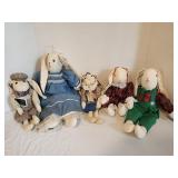 Adorable collection of Cloth country bunny rabbit