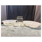 Vintage GlassBake Casserole Dishes & Federal