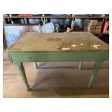Vintage Green Table