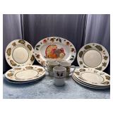 Royal Norfolk Dinner Set with Turkey Platter