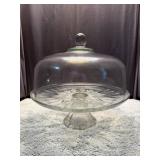 Cake Pedestal with Glass Dome