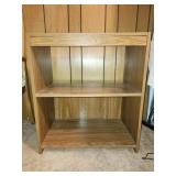 25x28' compact oak wood grain bookcase