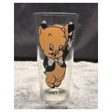 Pepsi Series 1973 Porky Pig Cartoon Glass
