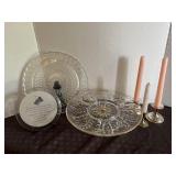 Vintage dividend lazy Susan tray, platter &