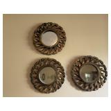 Round decorative wall mirrors