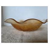Vintage Marigold Iris Carnival bowl