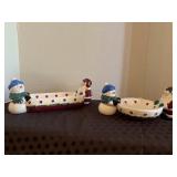 Earthenware Holiday Serving Bowls