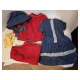 Gorgeous vintage little girl clothes with dress,