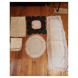 Miscellaneous doilie lot (some stains)