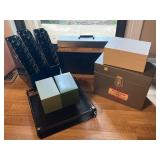 Desk lot, metal filing boxes, file box wire paper
