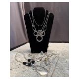 Silvertones Costume Jewelry with Box