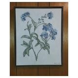 17x21' Forget me not framed art