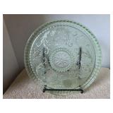 Vintage Tiara Chanttilly Green platter