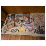 Assortment lot of Garden Flags lot of 12