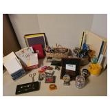 Large lot of office supplies and Vintage Flip